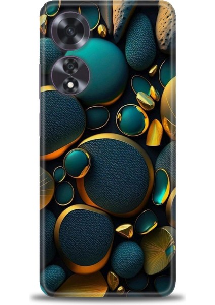 Oppo A60 Kılıf Hd Baskılı Kılıf + Seramik Tam Kaplayan Ekran Koruyucu 345