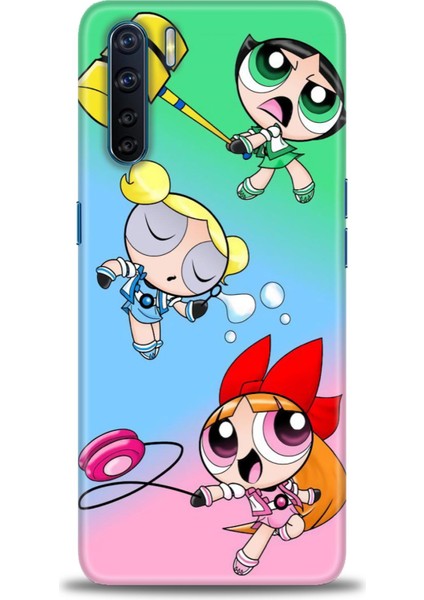 Oppo A91 Kılıf Hd Baskılı Kılıf + Seramik Tam Kaplayan Ekran Koruyucu 123