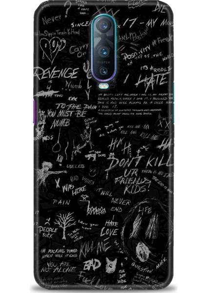 Oppo RX17 Pro Kılıf Hd Baskılı Kılıf + Seramik Tam Kaplayan Ekran Koruyucu 202