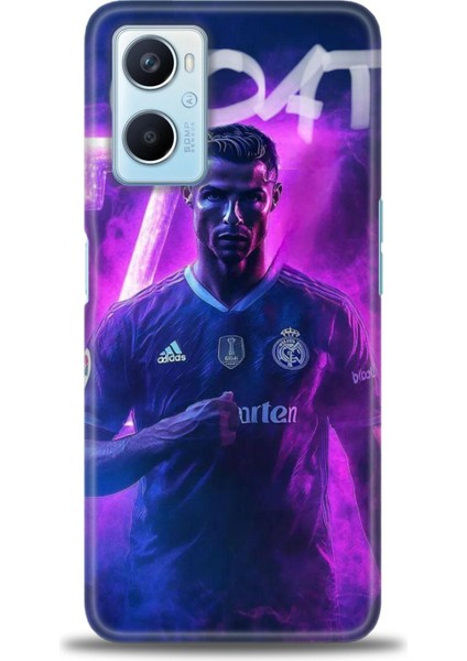 Oppo A96 4g Kılıf Hd Baskılı Kılıf + Seramik Tam Kaplayan Ekran Koruyucu 9