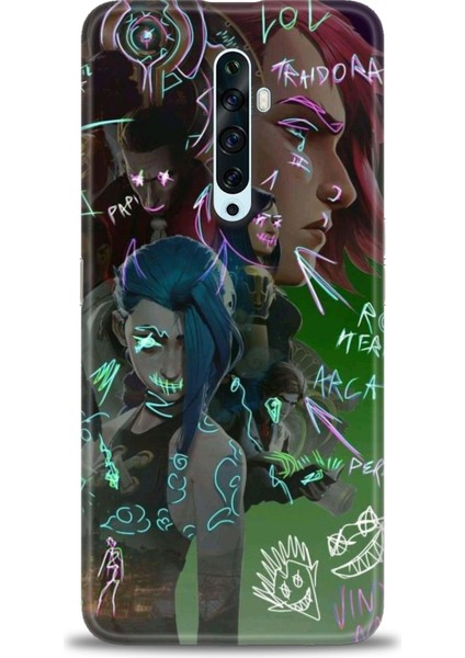 Oppo Reno 2z Kılıf Hd Baskılı Kılıf + Seramik Tam Kaplayan Ekran Koruyucu 272