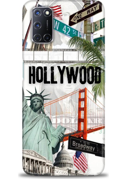 Oppo A92 Kılıf Hd Baskılı Kılıf + Seramik Tam Kaplayan Ekran Koruyucu 267