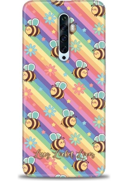 Oppo Reno 2z Kılıf Hd Baskılı Kılıf + Seramik Tam Kaplayan Ekran Koruyucu 419