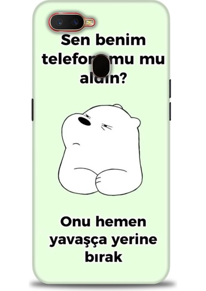 Oppo Ax7 Kılıf Hd Baskılı Kılıf + Seramik Tam Kaplayan Ekran Koruyucu 155