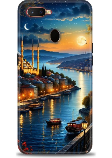 Oppo Ax7 Kılıf Hd Baskılı Kılıf + Seramik Tam Kaplayan Ekran Koruyucu 222