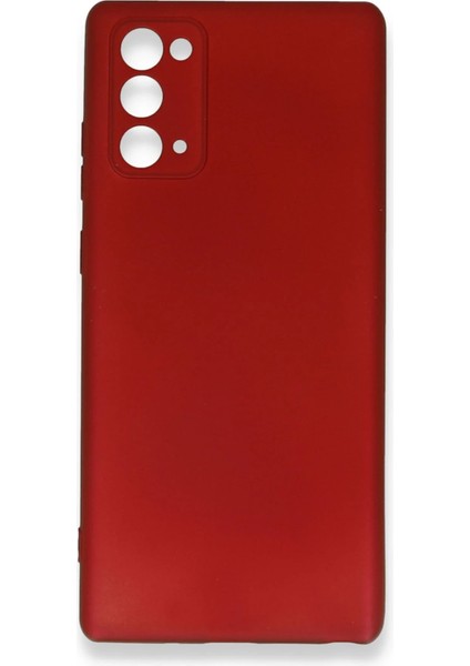 Samsung Galaxy Note 20 Kılıf First Silikon - Bordo Zrnet