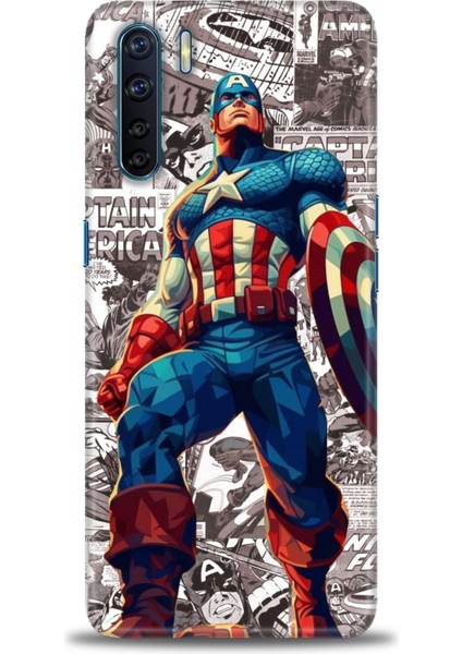 Oppo A91 Kılıf Hd Baskılı Kılıf + Seramik Tam Kaplayan Ekran Koruyucu 91