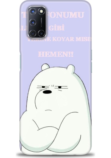 Oppo A72 Kılıf Hd Baskılı Kılıf + Seramik Tam Kaplayan Ekran Koruyucu 159