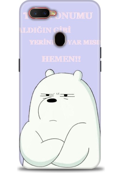Oppo Ax7 Kılıf Hd Baskılı Kılıf + Seramik Tam Kaplayan Ekran Koruyucu 159