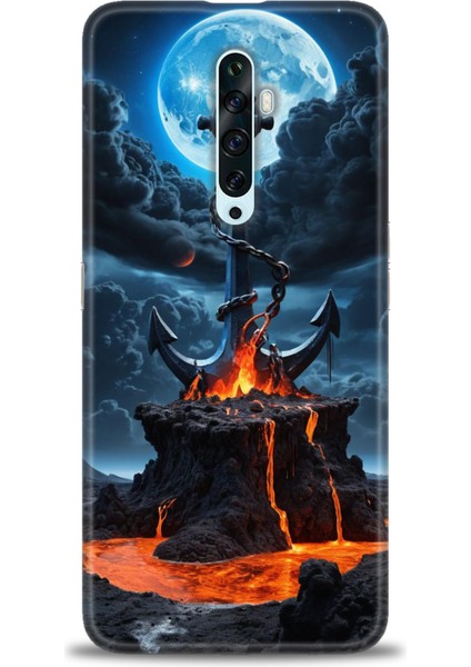 Oppo Reno 2z Kılıf Hd Baskılı Kılıf + Seramik Tam Kaplayan Ekran Koruyucu 240