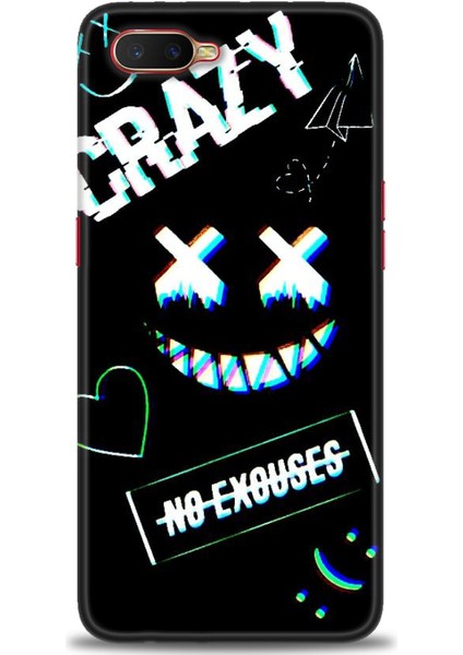 Oppo RX17 Neo Kılıf Hd Baskılı Kılıf + Seramik Tam Kaplayan Ekran Koruyucu 356