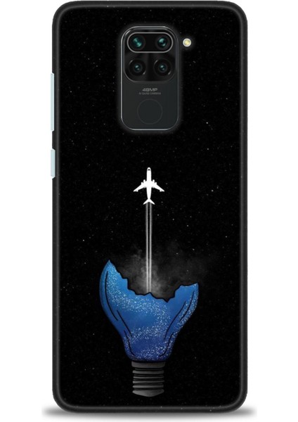 Xiaomi Redmi Note 9 Hd Baskılı Kılıf + Seramik Tam Kaplayan Ekran Koruyucu 383