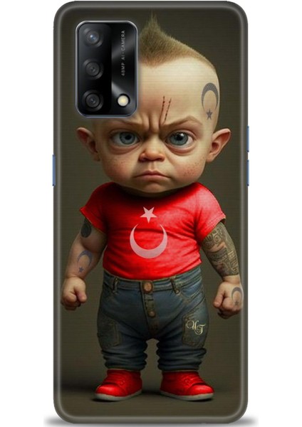 Oppo A74 Kılıf Hd Baskılı Kılıf + Seramik Tam Kaplayan Ekran Koruyucu 244