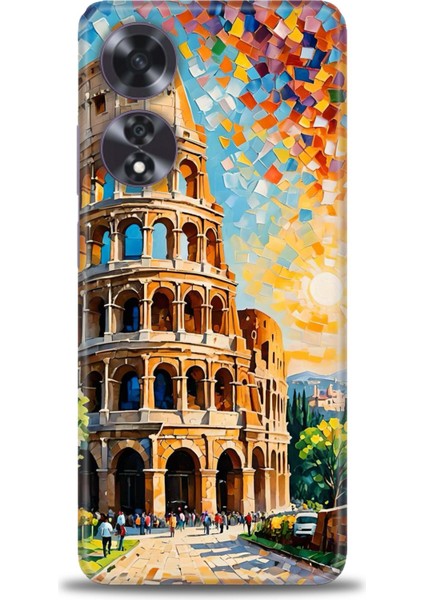 Oppo A60 Kılıf Hd Baskılı Kılıf + Seramik Tam Kaplayan Ekran Koruyucu 262