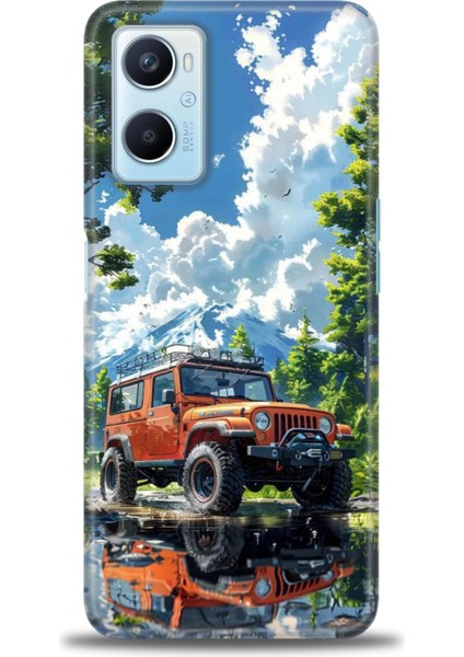 Oppo A96 4g Kılıf Hd Baskılı Kılıf + Seramik Tam Kaplayan Ekran Koruyucu 107