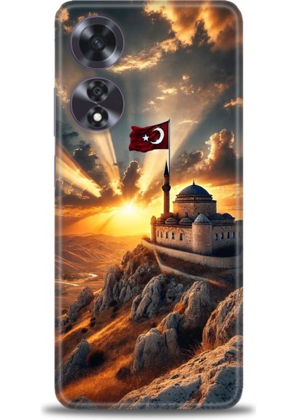 Oppo A60 Kılıf Hd Baskılı Kılıf + Seramik Tam Kaplayan Ekran Koruyucu 229