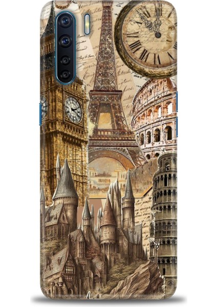 Oppo A91 Kılıf Hd Baskılı Kılıf + Seramik Tam Kaplayan Ekran Koruyucu 263