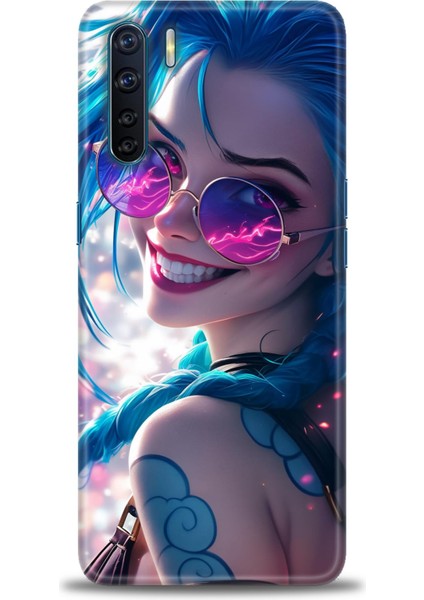 Oppo A91 Kılıf Hd Baskılı Kılıf + Seramik Tam Kaplayan Ekran Koruyucu 274