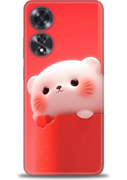 Oppo A60 Kılıf Hd Baskılı Kılıf + Seramik Tam Kaplayan Ekran Koruyucu 75