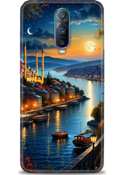 Oppo RX17 Pro Kılıf Hd Baskılı Kılıf + Seramik Tam Kaplayan Ekran Koruyucu 222