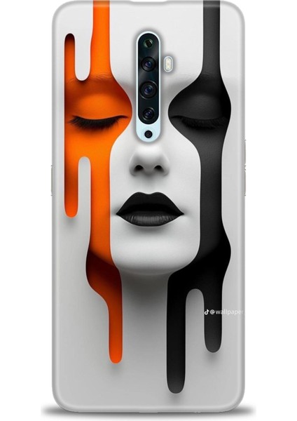 Oppo Reno 2z Kılıf Hd Baskılı Kılıf + Seramik Tam Kaplayan Ekran Koruyucu 143