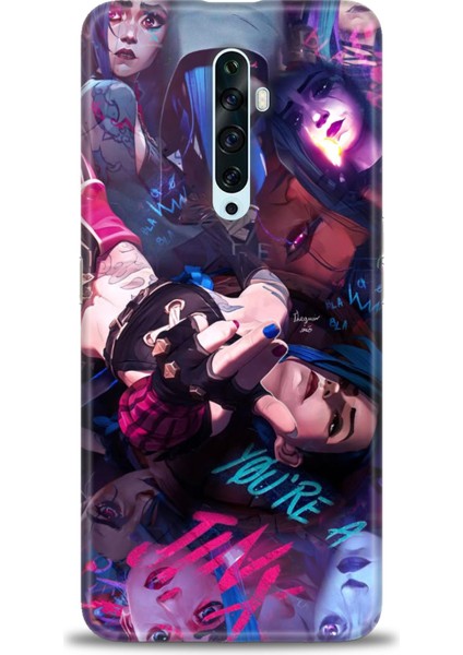 Oppo Reno 2z Kılıf Hd Baskılı Kılıf + Seramik Tam Kaplayan Ekran Koruyucu 278