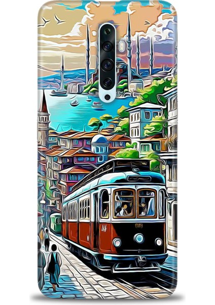 Oppo Reno 2z Kılıf Hd Baskılı Kılıf + Seramik Tam Kaplayan Ekran Koruyucu 225
