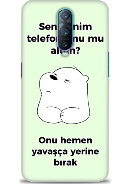 Oppo RX17 Pro Kılıf Hd Baskılı Kılıf + Seramik Tam Kaplayan Ekran Koruyucu 155