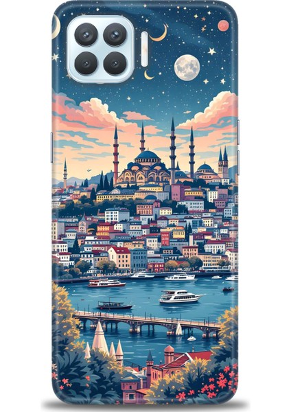 Oppo Reno 4 Lite Kılıf Hd Baskılı Kılıf + Seramik Tam Kaplayan Ekran Koruyucu 223