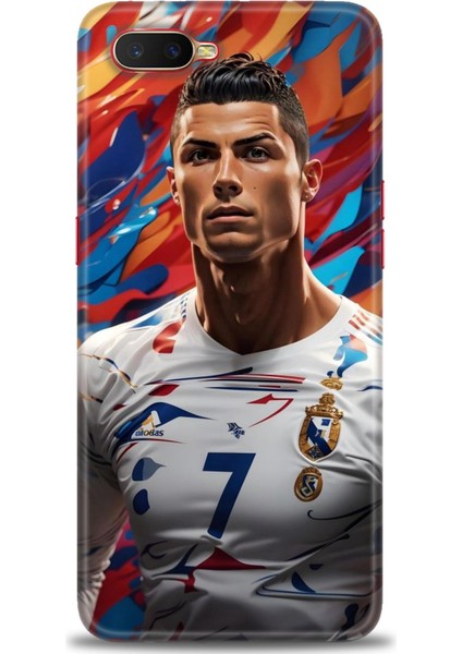 Oppo RX17 Neo Kılıf Hd Baskılı Kılıf + Seramik Tam Kaplayan Ekran Koruyucu 6