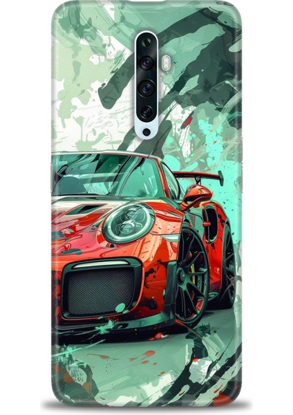 Oppo Reno 2z Kılıf Hd Baskılı Kılıf + Seramik Tam Kaplayan Ekran Koruyucu 109