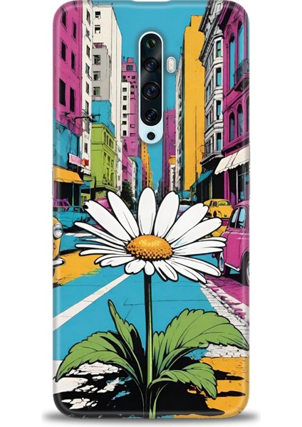 Oppo Reno 2z Kılıf Hd Baskılı Kılıf + Seramik Tam Kaplayan Ekran Koruyucu 443