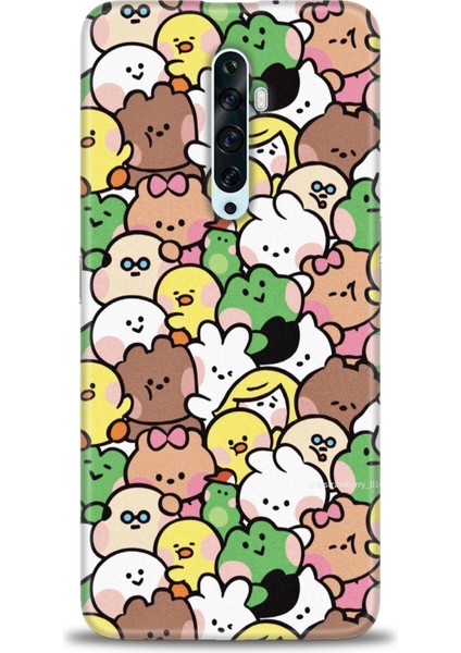 Oppo Reno 2z Kılıf Hd Baskılı Kılıf + Seramik Tam Kaplayan Ekran Koruyucu 496