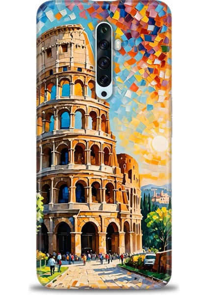 Oppo Reno 2z Kılıf Hd Baskılı Kılıf + Seramik Tam Kaplayan Ekran Koruyucu 262
