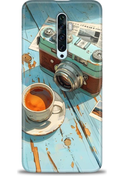 Oppo Reno 2z Kılıf Hd Baskılı Kılıf + Seramik Tam Kaplayan Ekran Koruyucu 269