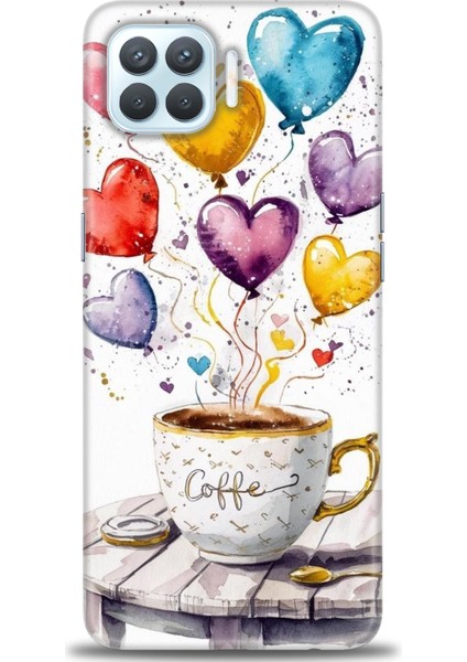 Oppo Reno 4 Lite Kılıf Hd Baskılı Kılıf + Seramik Tam Kaplayan Ekran Koruyucu 411