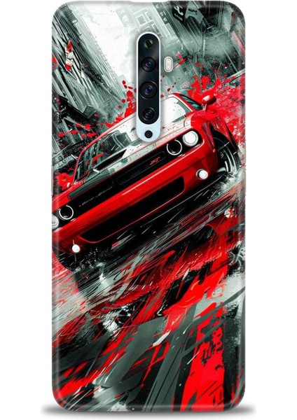 Oppo Reno 2z Kılıf Hd Baskılı Kılıf + Seramik Tam Kaplayan Ekran Koruyucu 106