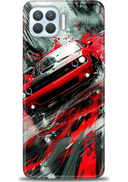 Oppo Reno 4 Lite Kılıf Hd Baskılı Kılıf + Seramik Tam Kaplayan Ekran Koruyucu 106