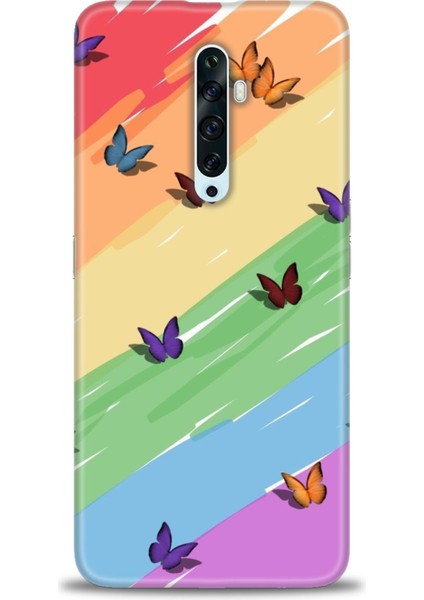 Oppo Reno 2z Kılıf Hd Baskılı Kılıf + Seramik Tam Kaplayan Ekran Koruyucu 420