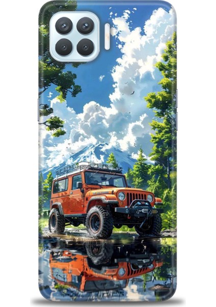 Oppo Reno 4 Lite Kılıf Hd Baskılı Kılıf + Seramik Tam Kaplayan Ekran Koruyucu 107
