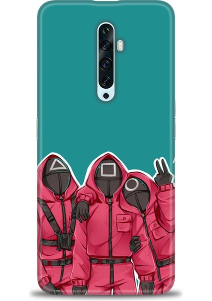 Oppo Reno 2z Kılıf Hd Baskılı Kılıf + Seramik Tam Kaplayan Ekran Koruyucu 290