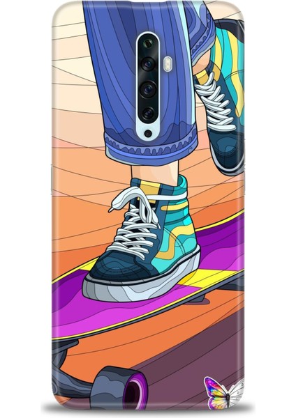Oppo Reno 2z Kılıf Hd Baskılı Kılıf + Seramik Tam Kaplayan Ekran Koruyucu 446