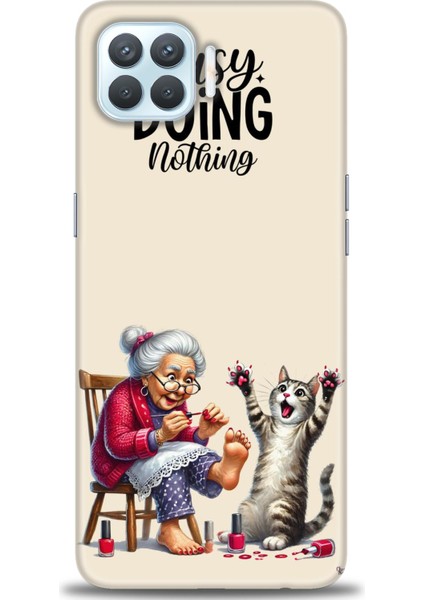 Oppo Reno 4 Lite Kılıf Hd Baskılı Kılıf + Seramik Tam Kaplayan Ekran Koruyucu 44