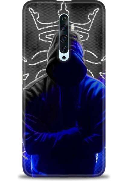 Oppo Reno 2z Kılıf Hd Baskılı Kılıf + Seramik Tam Kaplayan Ekran Koruyucu 357