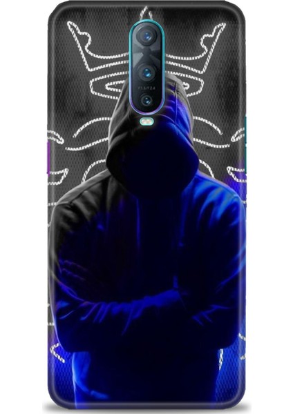 Oppo RX17 Pro Kılıf Hd Baskılı Kılıf + Seramik Tam Kaplayan Ekran Koruyucu 357