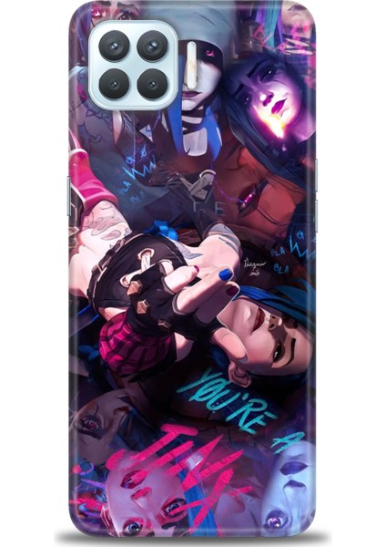 Oppo Reno 4 Lite Kılıf Hd Baskılı Kılıf + Seramik Tam Kaplayan Ekran Koruyucu 278