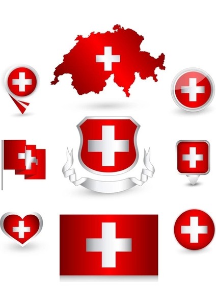 Isviçre Sticker Set