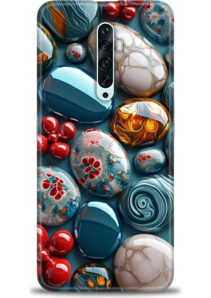 Oppo Reno 2z Kılıf Hd Baskılı Kılıf + Seramik Tam Kaplayan Ekran Koruyucu 349