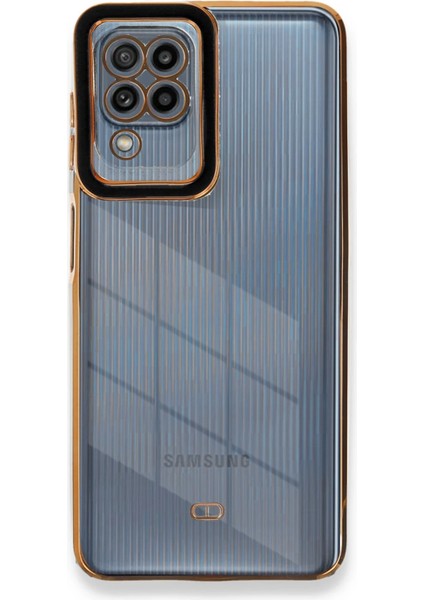 Samsung Galaxy A22 Kılıf Liva Lens Silikon - Siyah Zrnet