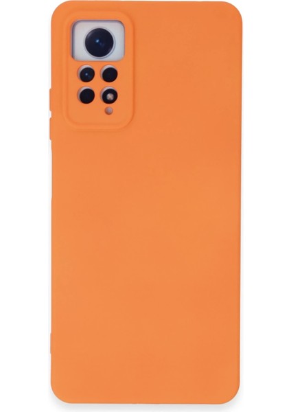 Xiaomi Redmi Note 12 Pro 4g Kılıf Nano Içi Kadife Silikon - Turuncu Zrnet